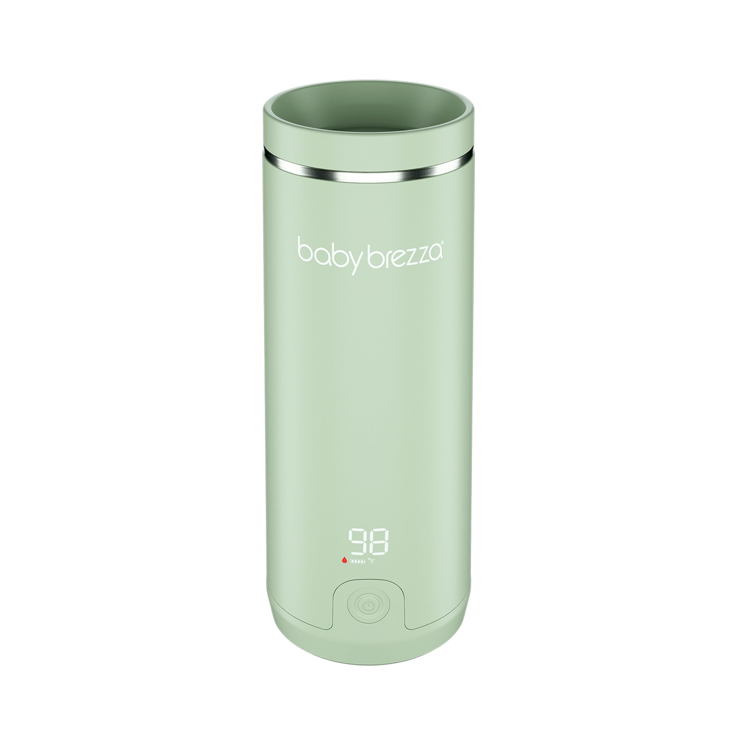 Photo 1 of Baby Brezza SuperFast Portable Bottle Warmer 3x Faster than Others, Travel Milk Formula Warmer with 4 Temperature Settings, 9oz Capacity, USB Rechargeable, Safe & Even Heating, No Adapters, Sage Green