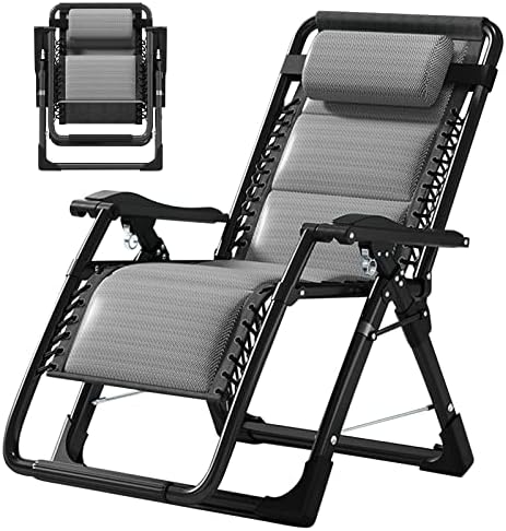 Slsy Zero Gravity Chair, Reclining Lounge Chair with Removable Tray for Indoor and Outdoor, Ergonomic Patio Recliner Folding Reclining Chair
