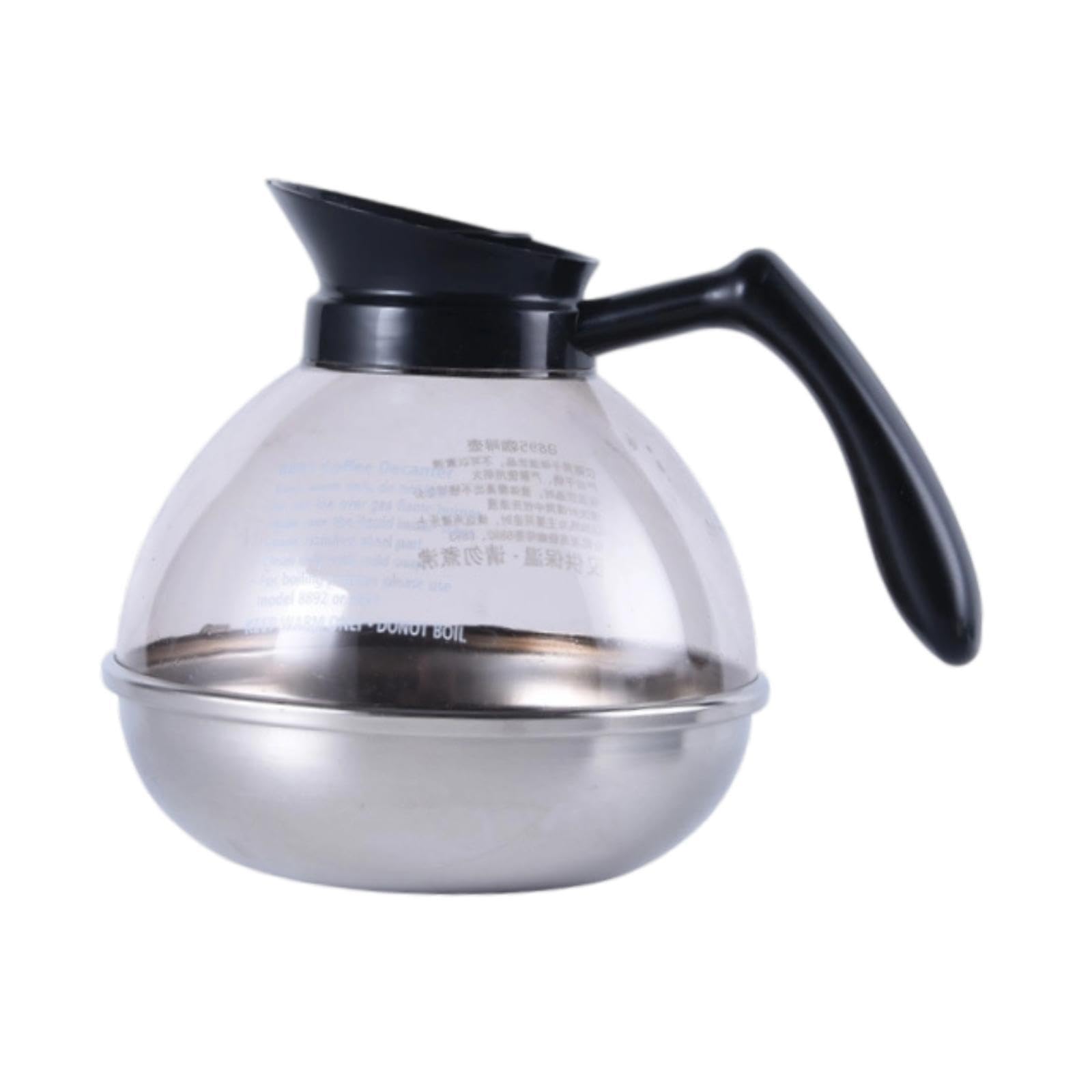 Sharplace Kaffeekanne, Karaffe, Wasserkocher, Kaffeezubehör, Teil, Wiederverwendbare Teekanne, 1,8 l, Karaffe für Küche, Büro, Camping, Café, Kaffee, Brüher