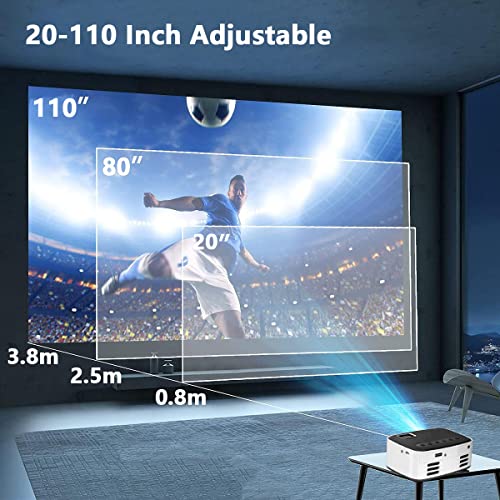 Mini Draadloze Projector, HD 1920 X 1080 Resolutie WiFi Draagbare Projectorondersteuning Draadloze Schermprojectie IOS Android-telefoons PS4 PS5 Tablet-laptop(#1) - Image 5