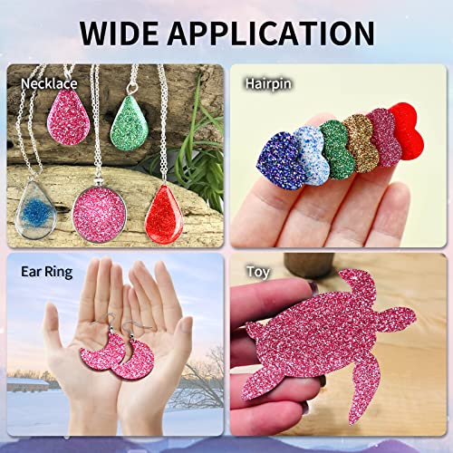 Image of Acrylic Sheets Both-Side Glitter Acrylic Sheets 1 /8 Thick for Laser Cutting Engraving Plexiglass Sheets for Art Design Crafting DIY Home Decore Festival Ornaments (2, Pink, 12x12inch)