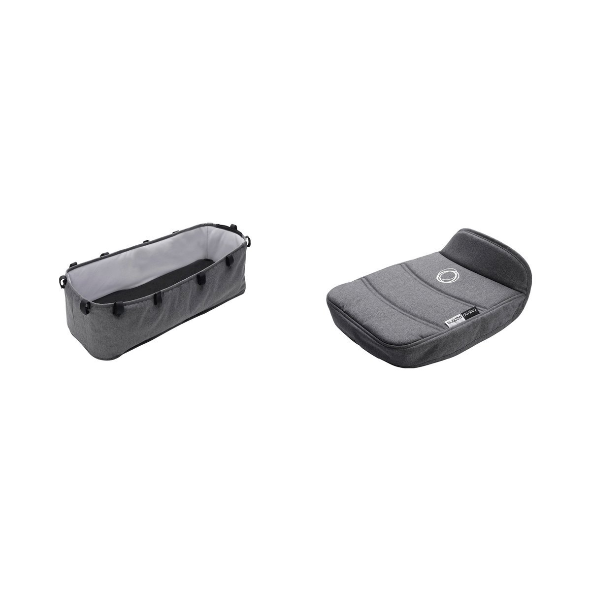 BugabooDonkey2 Bassinet Fabric Complete Grey Melange