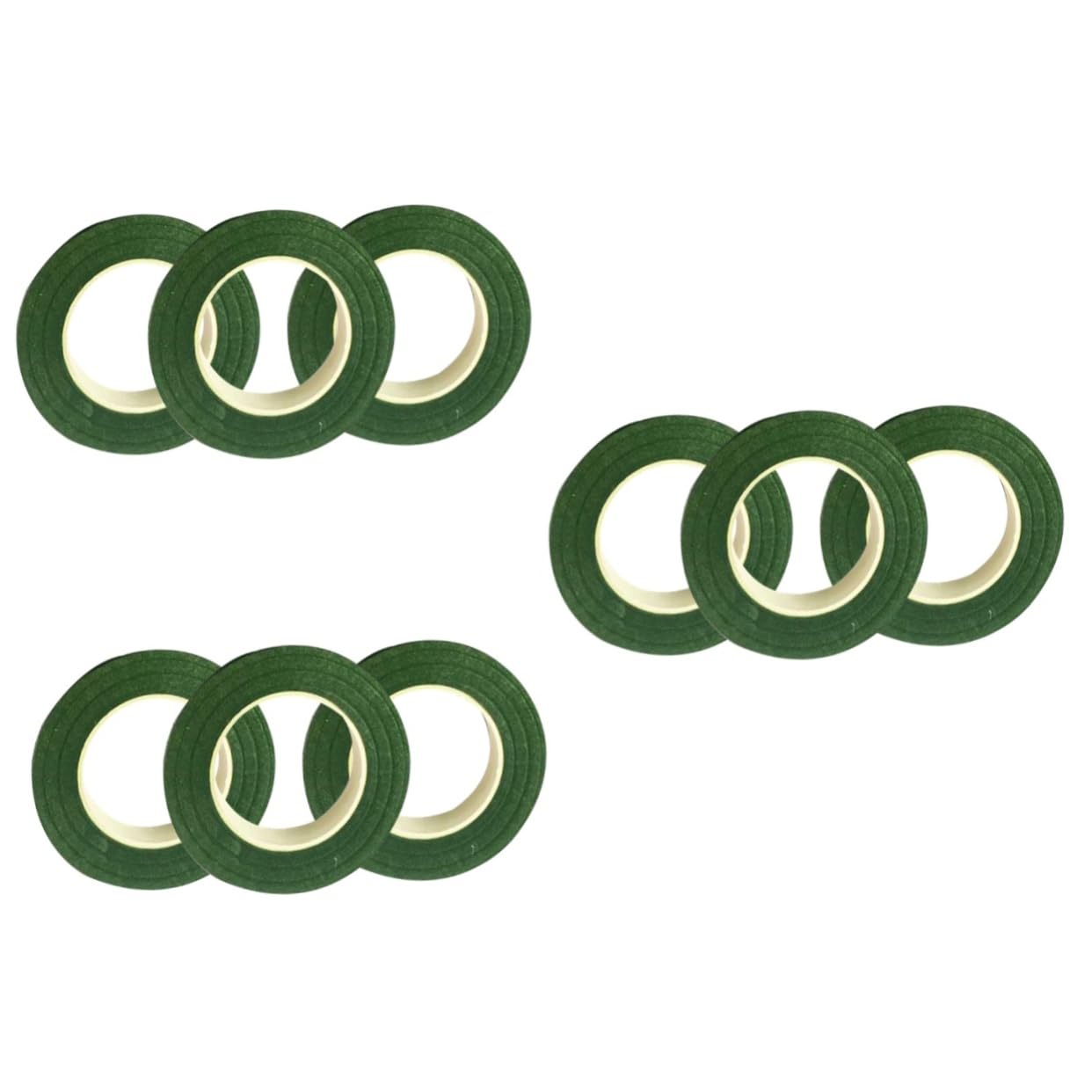 TEHAUX 3sets Florist Tape Green 27m Rolls Floral Tape for Bouquets DIY Decorations 3rolls*3