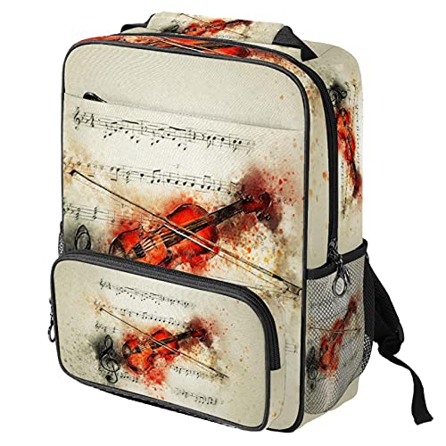 Sac à dos décontracté pour ordinateur portable et cours style rétro