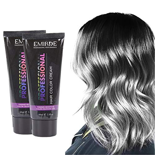Emirde Professional Hair Color Tint Kit, 2 Pcs Unisex Hair Color Wax Hair Dye Hairstyle Coloring Cream for Party, Cosplay, Halloween, Masquerade, Hair Mud 2.04oz (With a set of hair dyeing tools)