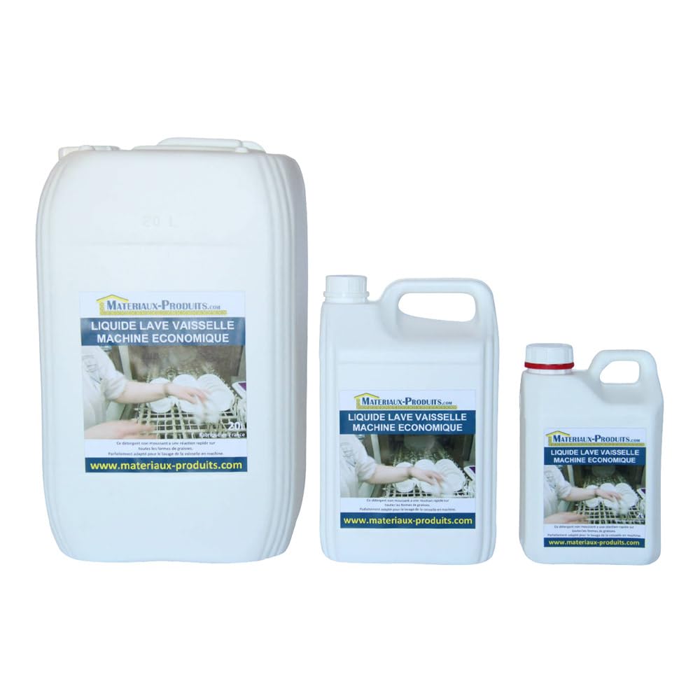 MATPRO, Liquide Lave Vaisselle Machine Économique 20L - Formule Concentrée, Efficace sur Graisse, Parfum Agréable, Compatible avec Tous Types de Lave-Vaisselle.