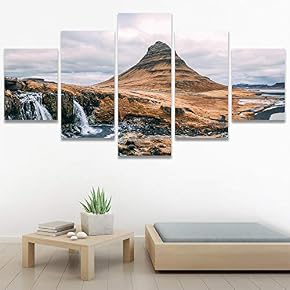 SIGNWIN 5 Panel Canvas Wall Art Modern Art...