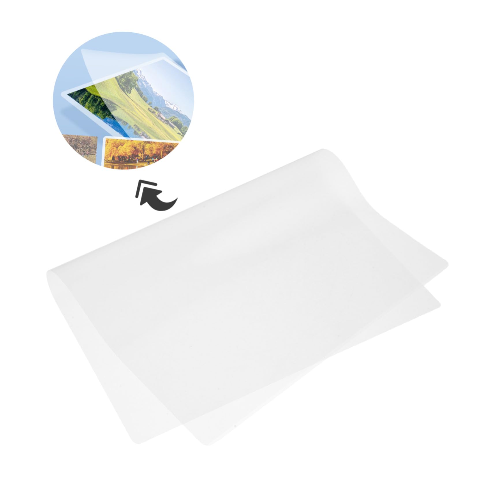 Kaltlaminierfolie A4 100 Blatt Pvc Schutzfolie für Dokumente