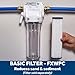 GE Whole House Water Filtration System, Reduce Sediment, Rust & More, Install Kit & Accessories Included, Filter Not Included, Replace Filter (FXWTC, FXUSC, FXWPC, FXWSC) Every 3 Months, GXWH20T