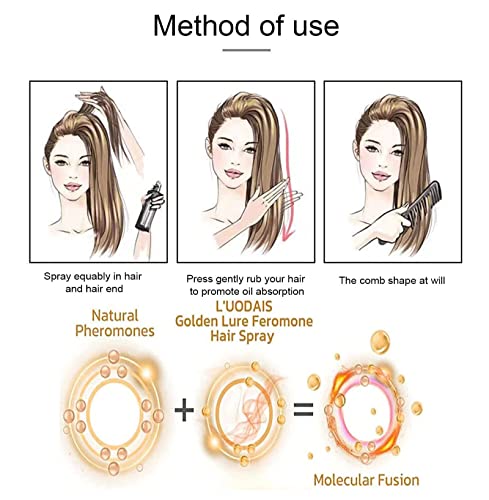 L'UODAIS 220ml Golden Lure Spray de Perfume para Cabello miniatura 5