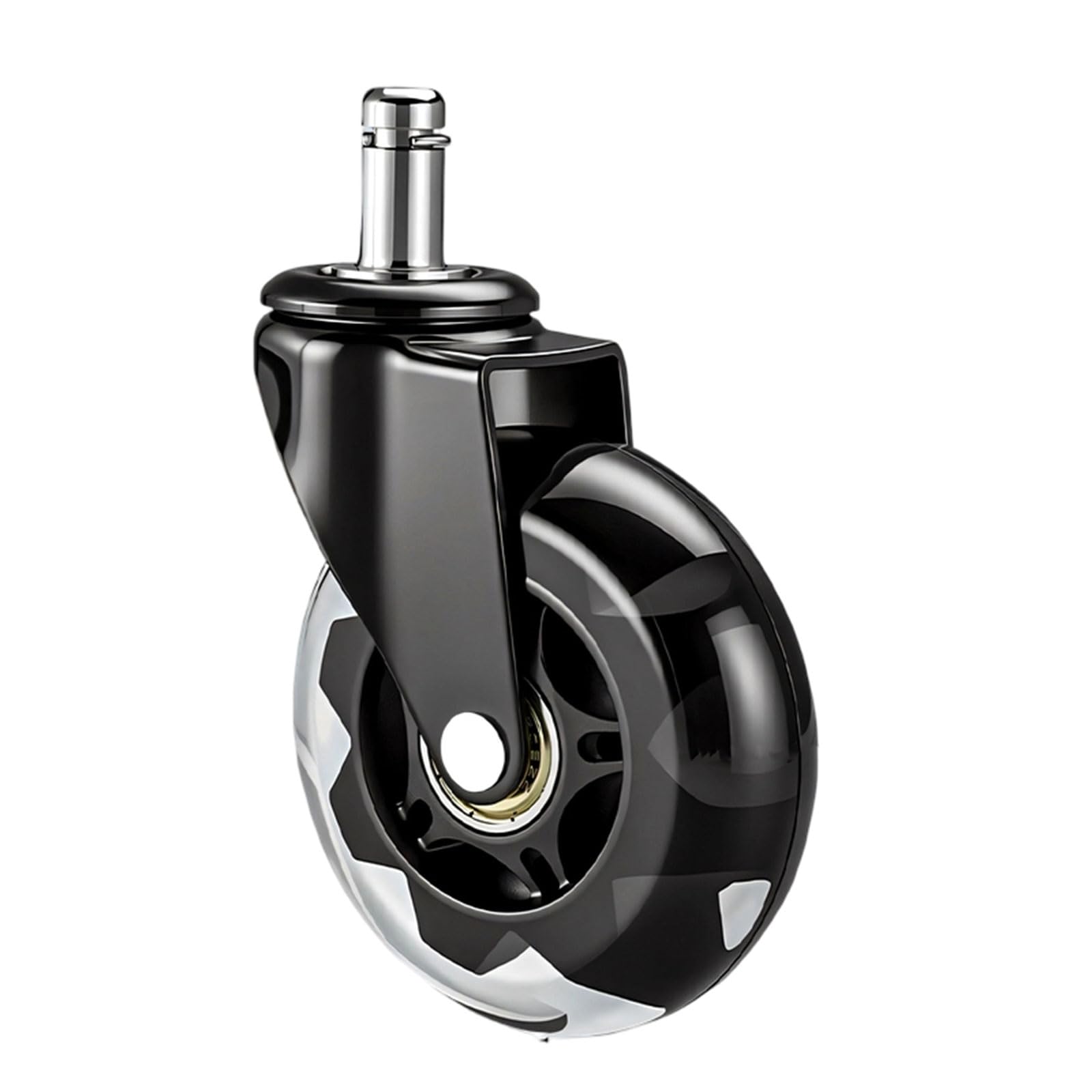 Rgybao Black Single Strong Twist Casters With Noise Reductions & 360 Degree Rotation Modern Furniture Casters For Work Area Chairs & Sofas Work Area Chair