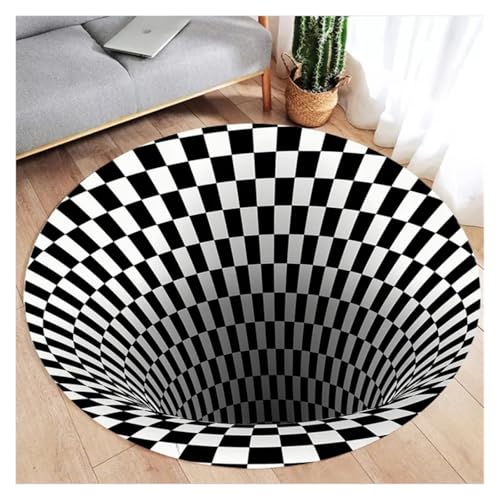 Tapis illusion d'optique doux et facile à nettoyer pour masquer un sol terne - 2