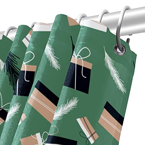 Rideaux de douche pour salle de bain anti-odeur Green Gift Packe-01 183x183cm - 6