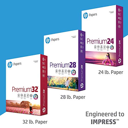 image for HP Papers HP Printer Paper | 8.5 x 11 Paper | Premium 24 lb | 32 Case 