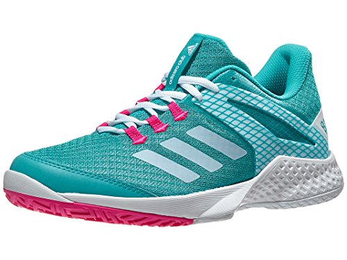 adidas Performance Women's Adizero Club 2 Athletic Shoe, hi-res Aqua/White/Shock Pink, 8 M US
