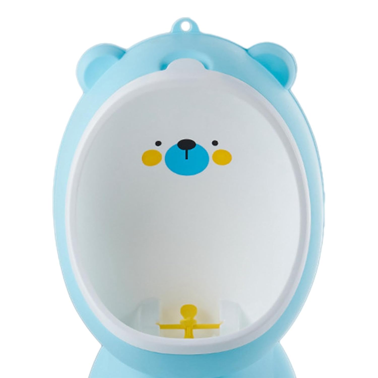 Urinal Pee Trainer, Cute Bear Potty Trainer Urinal, Adjustable Height Wall Mounted Standing Potty Urinal for Kids Boys Baby, Blue