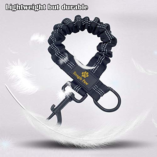 Bungee Dog Leash Extension Attachment, 18” Shock Absorbing Lead Extension Absorber, Prevent Injury On Arm And Shoulder & Save Dogs From Getting Hurt, Great For Bicycle, Running, Walking #TOP4