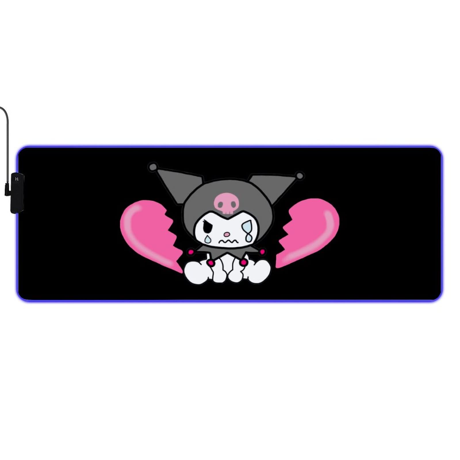 【完全未開封】クロミ ゲーミングマウスパッド 350x300mm ゲーミングガラスマウスパッド#Unipo サンリオキャラクターズ