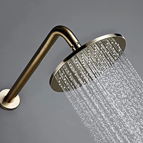 Mélangeur en laiton tap et douche à main or brossé pour rénovation de douche - 7