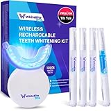 Teeth Whitening Kit with Remineralizing Pens for Sensitive Teeth (Wintergreen): 32X LED Light and Teeth whitening Gel | Effective Tooth Stain Remover | Enamel Safe | No Sensitivity