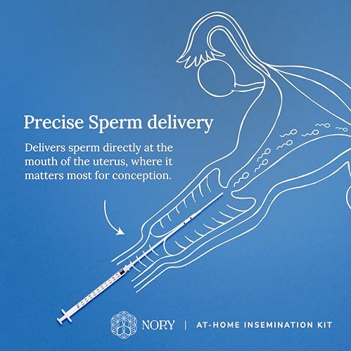 Image of Nory At Home Self Insemination IVI Kit for Women, Designed By Fertility Doctor, Get Pregnant Naturally, Pack of 5 Catheters, 5 Syringes, 1 Collection Cup, Baby Conceive Kit for Home (Pack of 1)