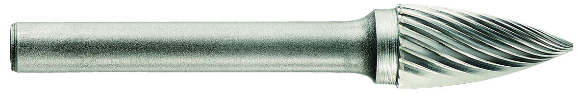 Tivoly 10316070005 FLK10 - Juego de 10 limas de carburo para rebabas (diámetro 6 y 12 dientes normales)