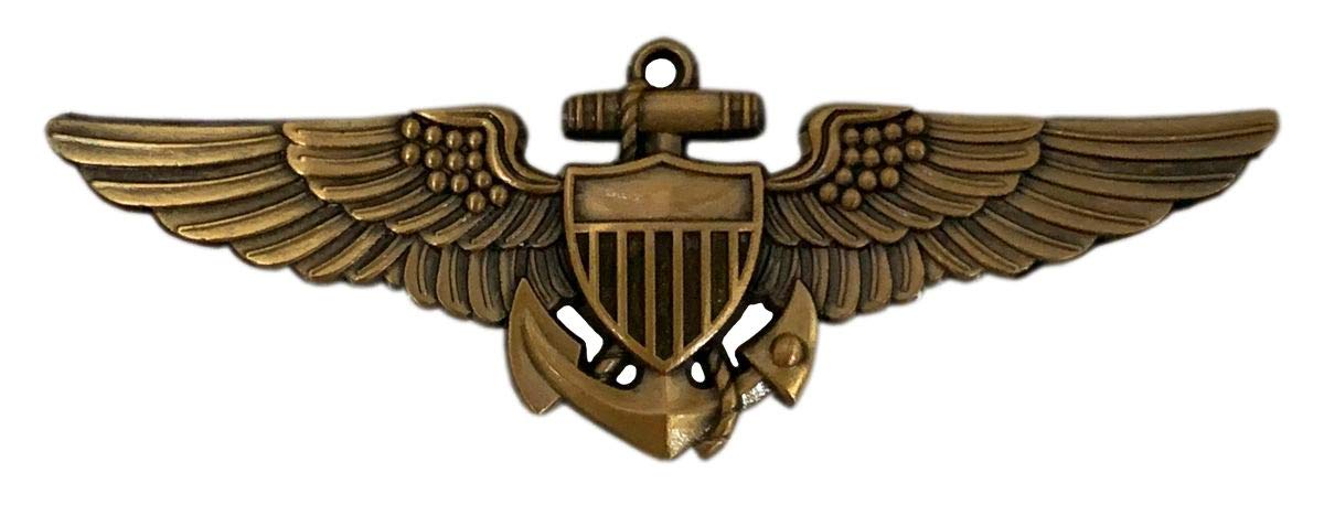Navy Pilot Aviator Wings PIN (3.5 X 1.0 inch -Y2)