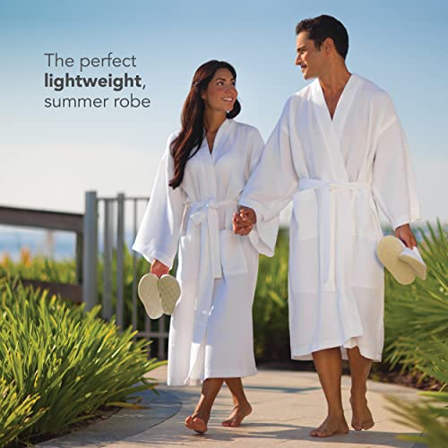 Boca Terry Women's And Men's Bathrobe, One Size #TOP1