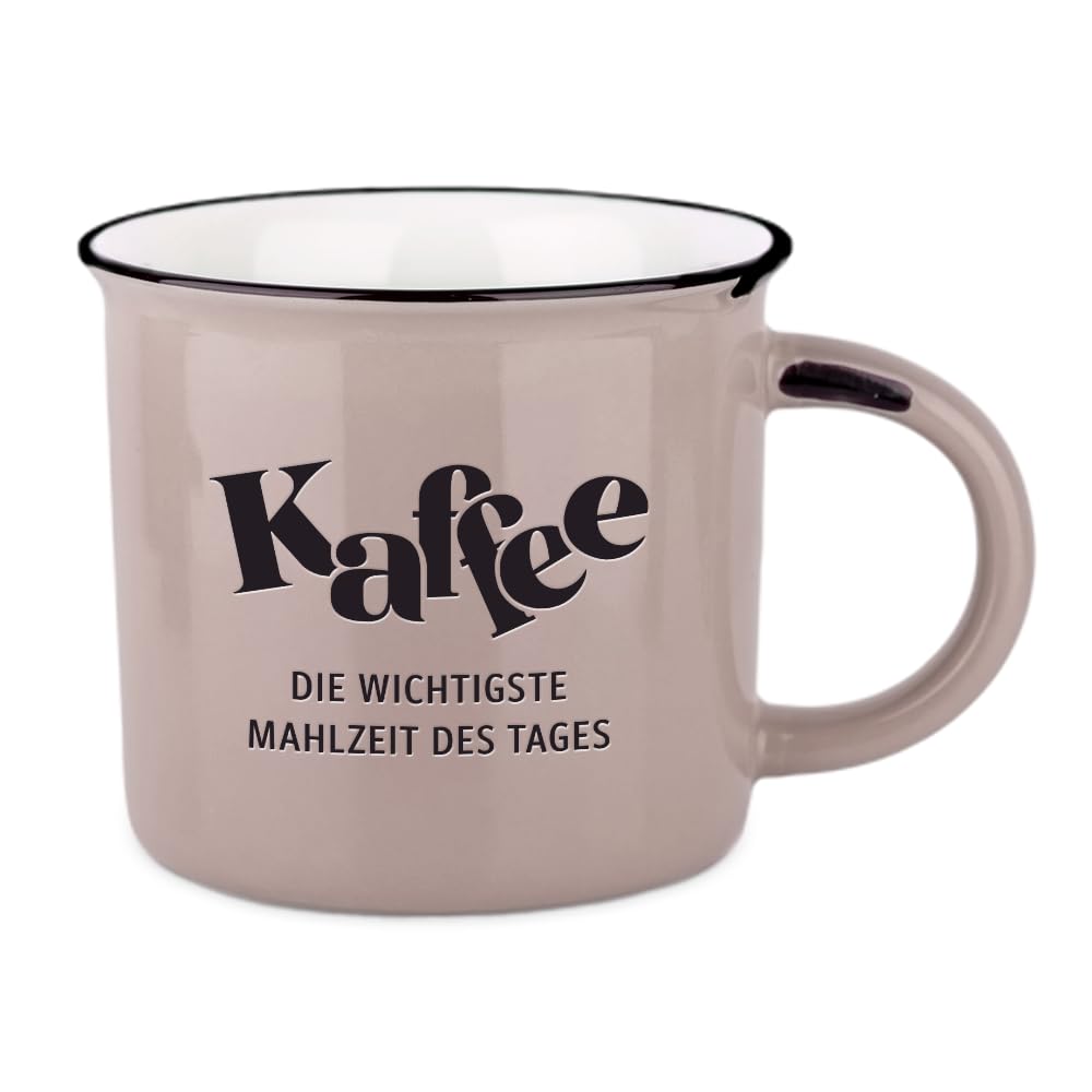 Grafik-Werkstatt Vintage Coffee Cup, Ceramic Mug to Give as a Gift, 400 ml, Coffee
