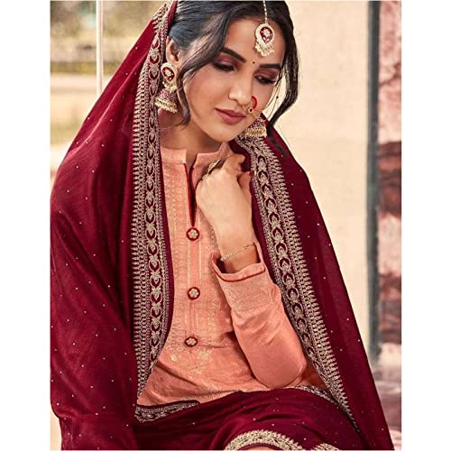Image of Women's Wear Ready To Wear Designer Salwar Kameez Suits Indian Pakistani Beautiful Plazzo Pant Dress