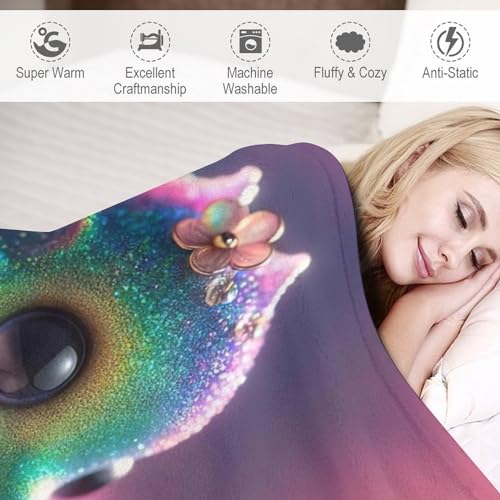 Couverture hippocampe en flannel douce pour lit et canapé de 140x180cm - 4
