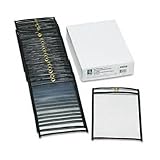C-Line : Shop Ticket Holders, 5 x 8, Clear Front and Back with Black Stitching, 25/BX -:- Sold as 2 Packs of - 25 - / - Total of 50 Each