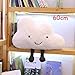 25-90cm Giant w nowym stylu Kawaii poduszka w kształcie chmury miękka wypchana poduszka Lovey Smile chmura pluszowa zabawka dla dziecka dziecko dziecko dziewczyna piękny prezent 60cm