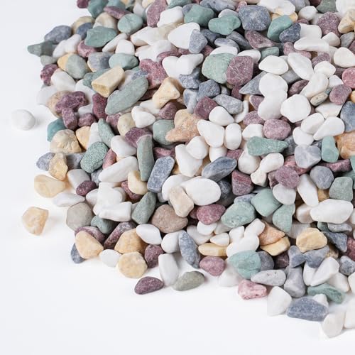 Pulovin 5 lbs Pea Gravel for Plants, Aquarium, Fish Tank,