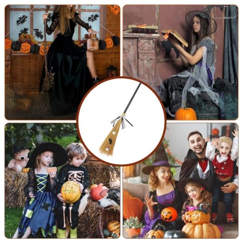 Accesorios de escoba de Halloween y suministros para disfraz de mago 6
