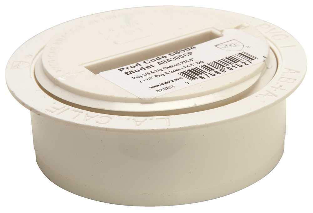 IPS CORPORATION GIDDS-173180 Dwv Pvc Snap-In Cleanout With Plug, 3