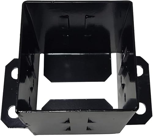 Miniatura 4 de JINHAN Soportes de base de poste de madera 4x4 | Soporte de anclaje de acero de calibre 13 con recubrimiento de polvo resistente, viene con