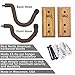 Hold Up Displays Gun Wall Mount, AR Wall Mount, Rifle Wall Mount, Shotgun Holder, Bow Wall Hanger, Gun Hooks for Wall, Oak Hardwood Gun Display from Wisconsin - Made in USA