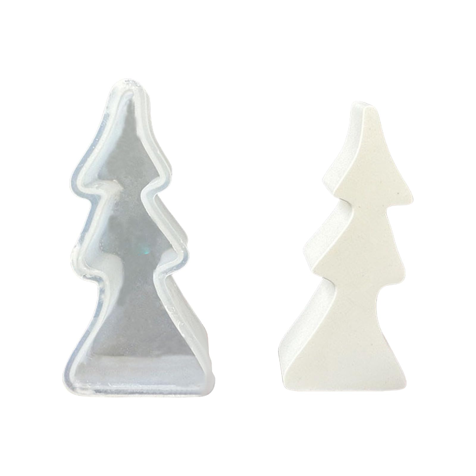 Alksubbm Christmas Tree Silicone Molds for Epoxy Resin Chocolate Fondant for Candy Chocolate Fondant Baking Large Molds