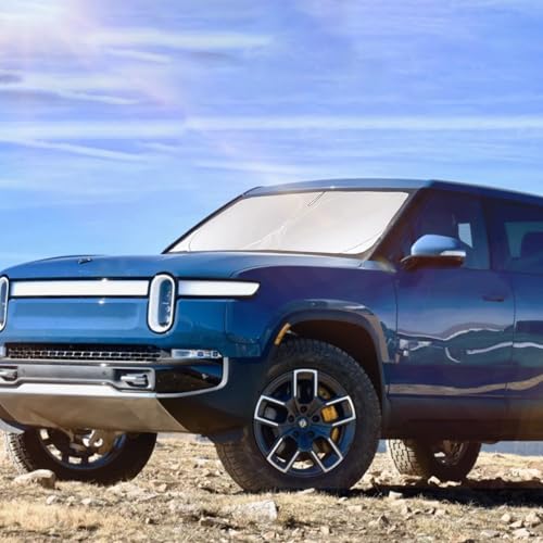 Custom Fit Rivian R1T Windshield Sunshade for 2022-2023 2024 2025 Rivian R1S/R1T Accessories Front...