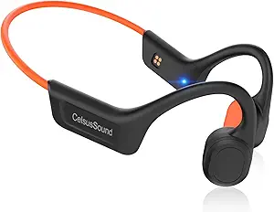 Generic Bone Conduction Headphones,IPX7 Sweatproof Bone Conduction Headphones for Running Outdoor (Orange), S800C asin的图片