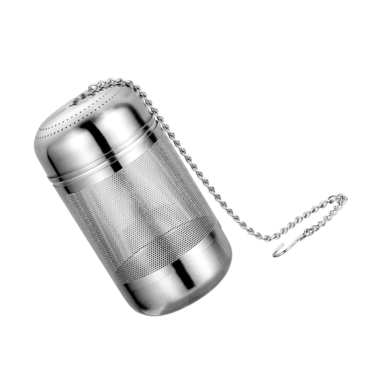 Amosfun Household Tea Infuser Ball Stainless Steel Spice Strainer with Hook Chain for Easy Extraction Resistant Kitchen Filter for Soup Seasoning and Loose Tea Brewing