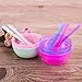 SWZY DIY Slime Making Tools, 10pcs Glue Mixing Bowls and 10pcs Glue Mixing Spoons for Kids Slime Making Art