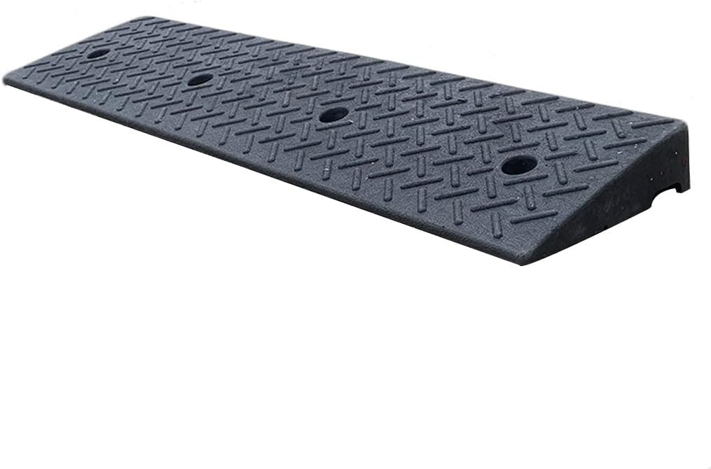 Home Portable Anti-Slip Wheelchair Ramp for 4-8cm Height Steps, Heavy Duty 11000 lb Load Capacity Threshold Ramps Car Curb Ramps, Black