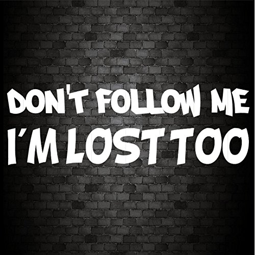 Divertente adesivo in vinile con scritta in lingua...