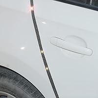 Vista 1 de 4 piezas de protectores de borde de puerta de coche con brillo, pegatinas de tira anticolisión para puerta lateral de auto con diamantes, cinta