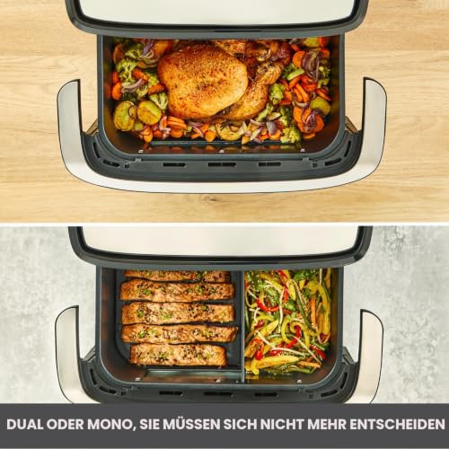Moulinex Dual Easy Fry Flex Luftfritteuse 9 l mit FlexCook Separator – Ansicht 2