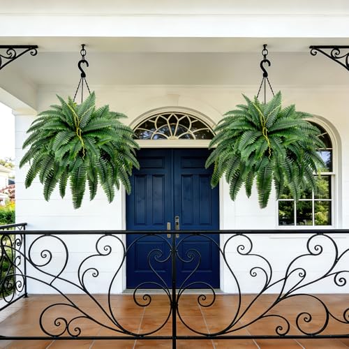50% Off: Set of 2 Realistic Artificial Boston Ferns - Image 4