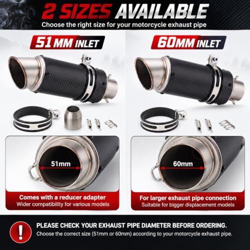 KJTYSDM Carbon Slip-On Muffler