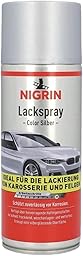 NIGRIN Lackspray, 400 ml, Autolack Silber, schützt Felgen und Karosserie vor Rost, schnell trocknend